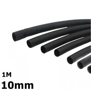 1M Black 10mm Heat Shrink Heatshrink Tubing Sleeving AL520