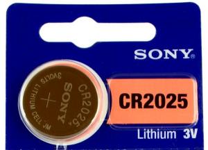 1x Sony CR2025 3V Lithium battery BL124