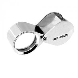 10x Silver Mini Jewelry Loupe Magnifier Glass AL100
