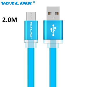 Ultra Flat USB to MicroUSB Cable 2.0m Blue AL712