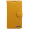 Samsung galaxy note 4 book case leather mustard