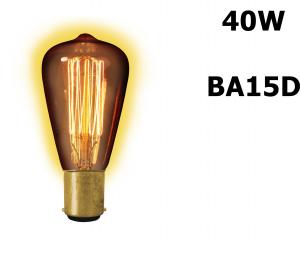 Edison Line Vintage 40W BA15D Bec Decorativ 130 LUM CA013