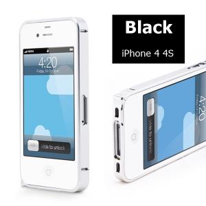 IPhone 4 si 4S Carcasa din aluminiu Negru 0.7mm AL321