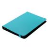 10" tablet pc faux leather case bookstyle velcro blue