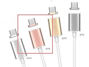 Cablu Micro USB Magnetic roz CG009