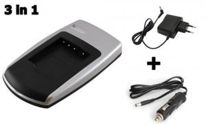 Power-Adapter & Car Charger for Casio NP-60 ON2511