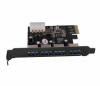 Pci express card with 4 usb 3.0 ports ypu363-1