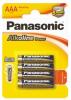 4-Pack Panasonic Alkaline Power LR03/AAA (blister) BL039