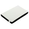 7" tablet pc faux leather case bookstyle velcro white