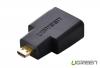 Micro-hdmi male la hdmi female adaptor convertor drept