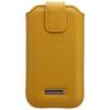 Mustard leather case for samsung galaxy s4/ iphone 6 on1305