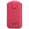 Pink leather case for samsung galaxy s4/ iphone 6