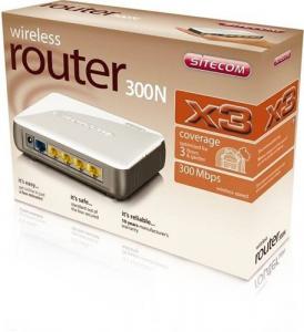 Sitecom Broadband Router 300N X3 - WLR 3000 YNW150