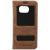 Commander double window leather case for samsung