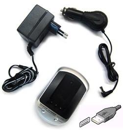 Incarcator niversal USB, AC si auto pentru baterii YCL200-MAR
