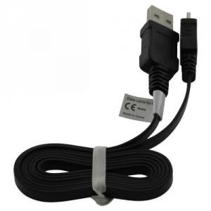 Cablu de date USB la Micro USB Ultra plat Negru ON075