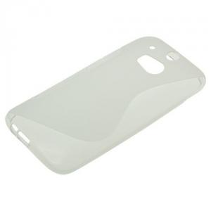 TPU Case pentru HTC One M8 S-Curve transparent ON615