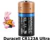 1x duracell cr123a ultra baterie cu