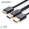 1.5m usb 3.0 a male to micro b male cable + charging ug062