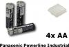 4-pack panasonic powerline industrial lr6/aa bulk