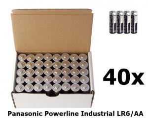 40-Pack Panasonic Powerline Industrial LR6/AA BULK BL132