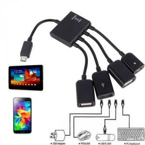 OTG 4 Port Hub Micro USB For Smartphone Tablet AL999