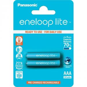 2x AA R6 Baterii Reincarcabile Panasonic Eneloop Lite NK036