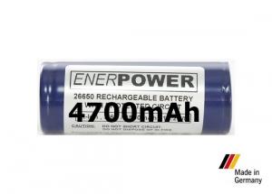 Enerpower 26650 4700mAh 14.1A Protected Flat top NK142