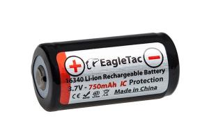EagleTac 16340/RCR123A 750mAh 1.5A Rechargeable NK071
