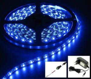 1M IP65 SMD5630 Blue LED Strip 60LED/M Complete AL200-15-C