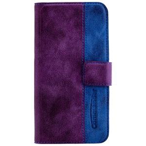 COMMANDER BOOK CASE ELITE for Apple iPhone 7 - Purple/Blue ON3492