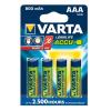 4-pack varta rechargable battery aaa hr3 800mah
