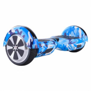 Hoverboard cu roti de 10 inch - design camuflaj albastru