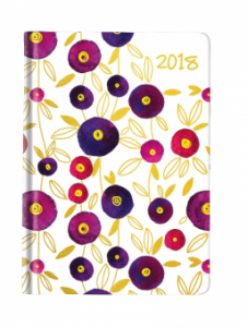 AGENDA A5 NEDATATA GLAMOUR 224 FILE MOTIV FLOWERS 2018