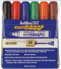 Marker pentru tabla de scris ARTLINE 517 - Dry safe ink, varf rotund 2.0mm, 6 culori/set