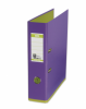 Biblioraft a4, plastifiat pp/pp, 80 mm, elba mycolour - violet