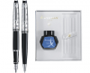 SET WATERMAN EXPERT STILOU+PIX DELUXE BLACK CT+Cutie pt. cadou Celebration cu calimara!