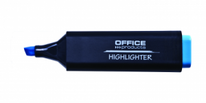 Textmarker varf lat, Office Products - albastru