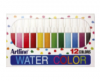 Watercolor marker artline 300, corp plastic, varf rotund 2.0mm, 12