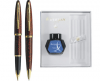 Set waterman stilou+pix carene marine amber gt+cutie