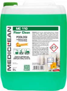 Detergent pentru pardoseli Mediclean MC110, 5L-portocala