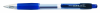 Pix cu gel PENAC CCH-3, rubber grip, 0.7mm, corp transparent - scriere albastra