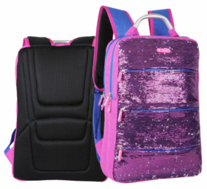 RUCSAC CU DOUA COMPARTIMENT SI SUPORT DE LAPTOP, SPARKLES