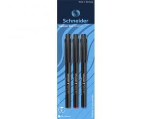 SET 3 LINER SCHNEIDER TOPLINER 967, 0,4 mm (BLISTER), 3 culori/set