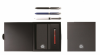 Set pix multifunctional de lux PENAC ELE-001 + notebook, cutie cadou, corp rosu - accesorii metalice