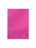 Caiet de birou leitz wow, a5, coperta dura, roz metalizat - matematica