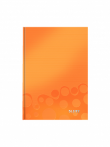 Caiet de birou LEITZ Wow, A5, coperta dura, portocaliu metalizat - matematica