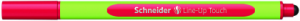 Liner SCHNEIDER Line-Up Touch, rubber grip, varf fetru 0.4mm - rosu romantic