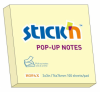 Notes autoadeziv 76 x  76 mm, 100 file, Stick"n Pop-up - galben pastel