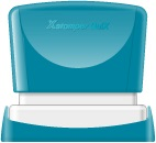 Stampila Xstamper QuiX - Q12, dreptunghiulara, 24 x 49mm - tus albastru
